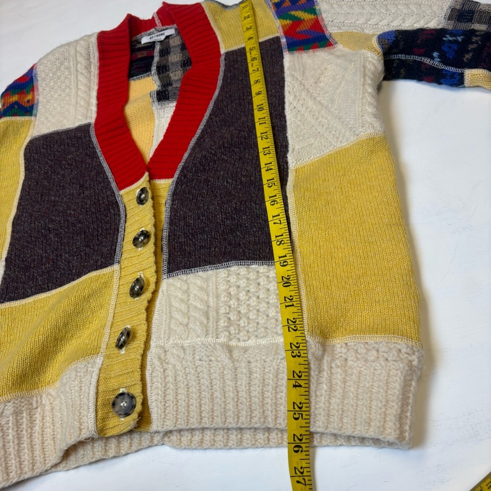 Re/Done Multicolor Patchwork Cardigan - Picture 11 of 11